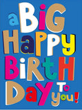 Big Happy birthday - Large card