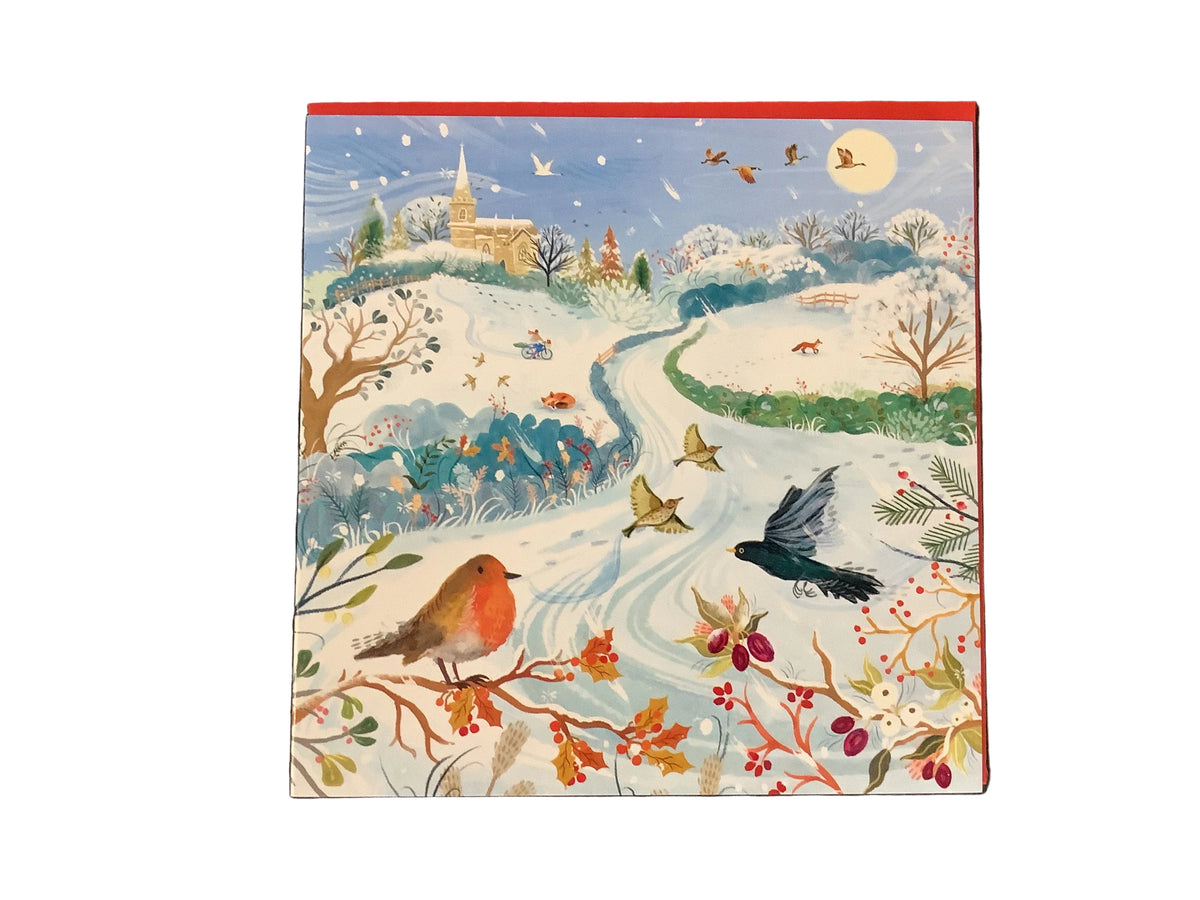 Snowy Country Scene - 6 pack of Charity Christmas cards