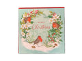 Robin and Garland - Pack of 6 Charity Christmas Cards