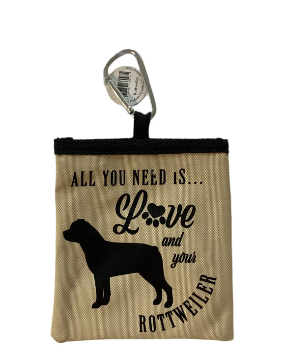 Rottweiler - dog treat pouch