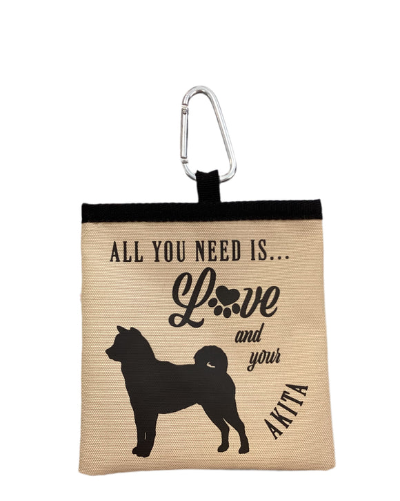 Akita - dog treat pouch
