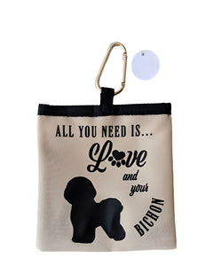 Bichon - dog treat pouch