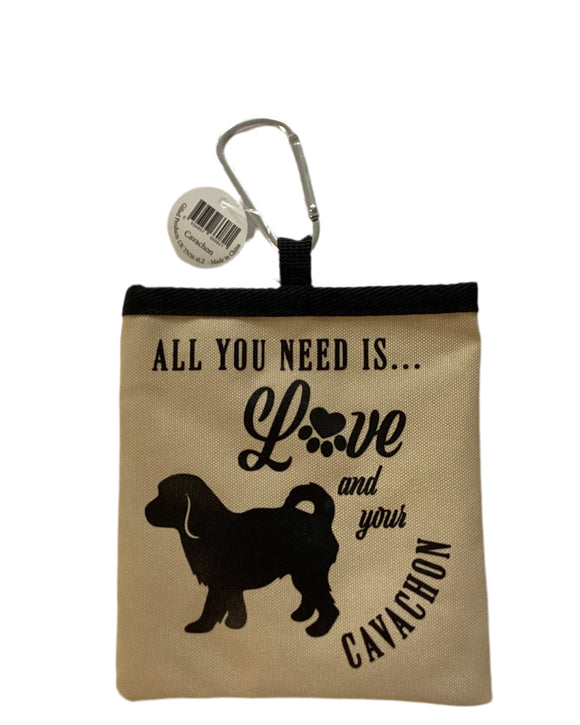 Cavachon - dog treat pouch