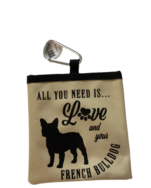 French Bulldog - dog treat pouch