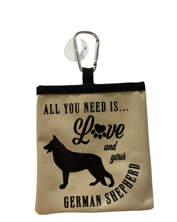 German Shepherd - dog treat pouch