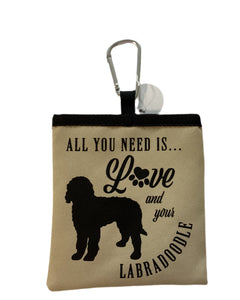 Labradoodle - dog treat pouch