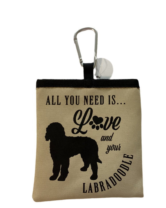 Labradoodle - dog treat pouch