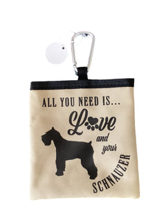 Schnauzer - dog treat pouch