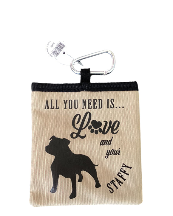 Staffy - dog treat pouch