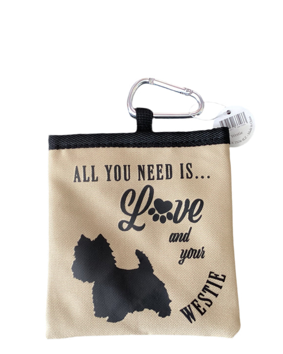 Westie - dog treat pouch