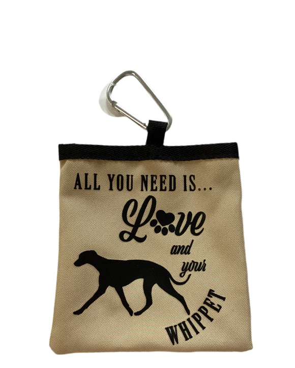 Whippet - dog treat pouch