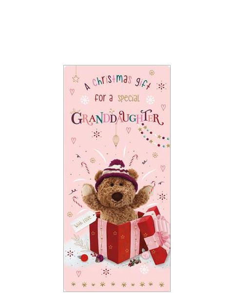 Special Granddaughter at Christmas - Money wallet