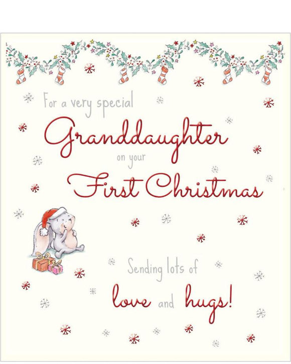 Granddaughter on your First Christmas card