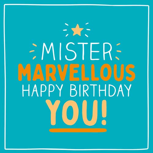 Mister Marvellous by Happy Jackson -  birthday card