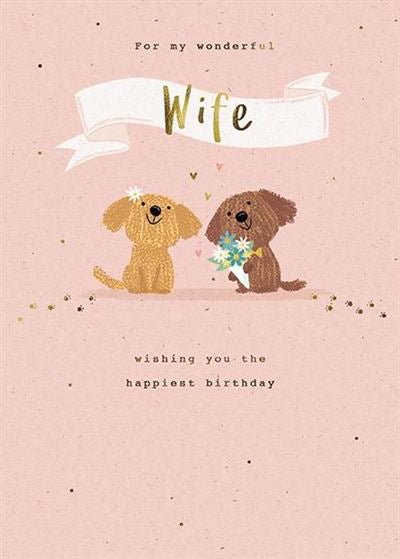 Wonderful Wife - Birthday Card