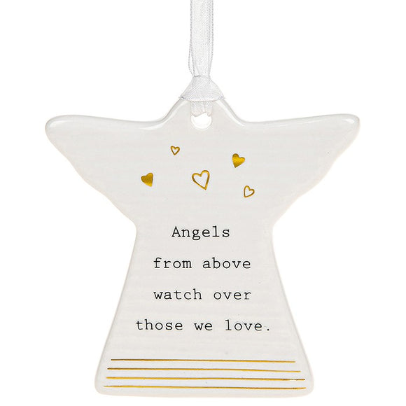 Angels From Above Watch Over Those We Love plaque