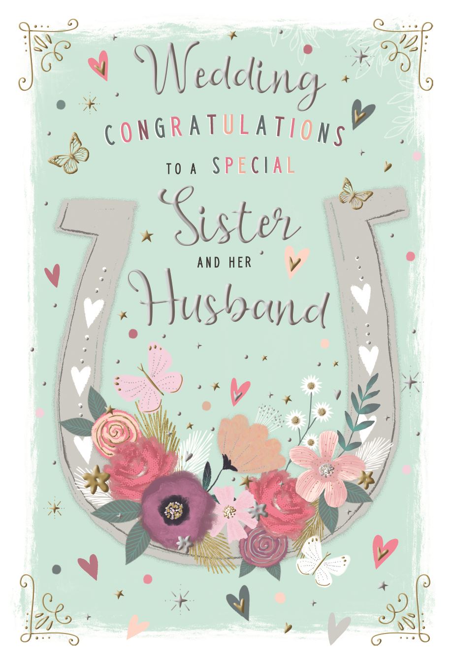Sister and Brother in Law on your Wedding Day card