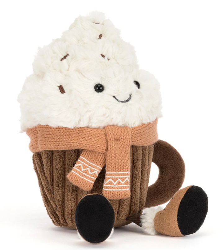 This Jellycat Official Amuseables (jelly food) mug of hot chocolate with whipped cream shaped cute and cuddly toy is perfect for all ages from birth to toddlers, children teenegers and adults it makes a perfect gift all year round for all ages.