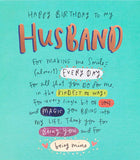 Husband, thank you for being you - Birthday card