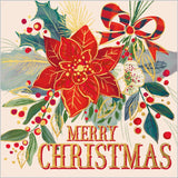 Poinsettia Flower - Pack of 5 charity Christmas cards