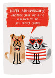 Another year of being married to me - Anniversary card
