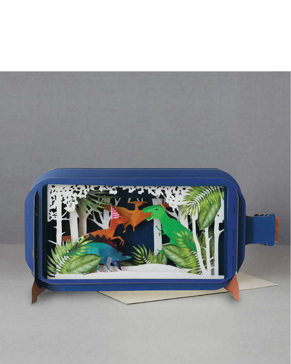 Dinosaurs - Message in a Bottle pop up card