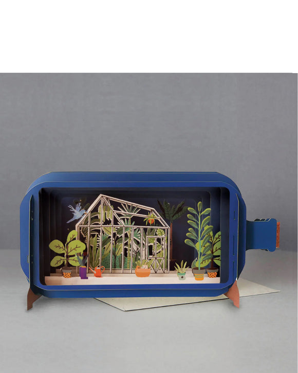 Greenhouse - Message in a Bottle 3d pop up card