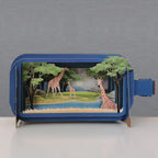 Giraffes - Message in a Bottle 3d pop up card