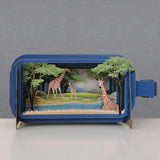 Giraffes - Message in a Bottle 3d pop up card