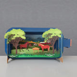 Horses - Message in a Bottle pop-up card