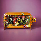 Bees and flowers - Message in a Bottle pop up card