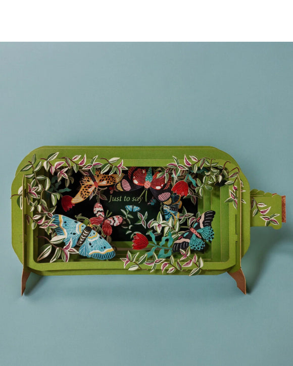 Wild Garden - Message in a Bottle 3d pop up card