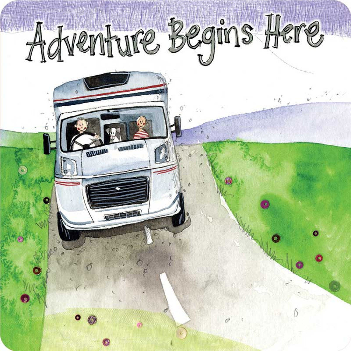 Alex Clark Mug & Coaster Set - Campervan