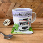 Alex Clark Mug & Coaster Set - Campervan