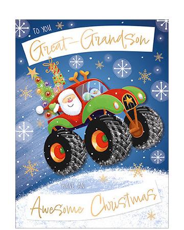 Great-Grandson Christmas card