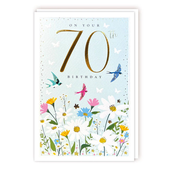 On your 70th Birthday card