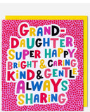 Super Happy Granddaughter Birthday card