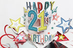 21st Birthday - 3d pop up Birthday card