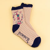 Powder Ladies Alphabet ankle socks