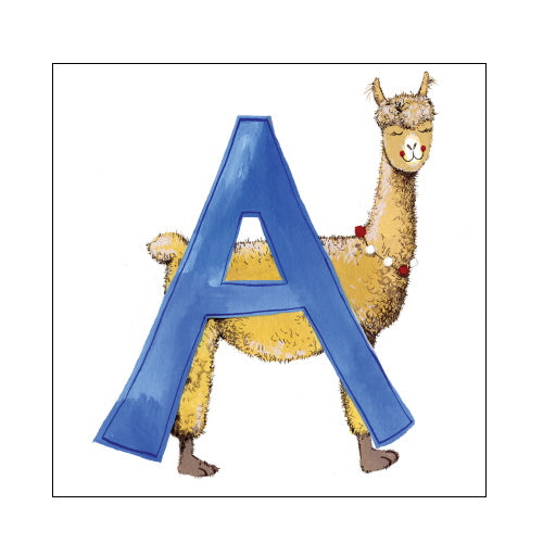 A For Alpaca - Alex Clark Alphabet Tile