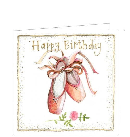 Ballet shoes - Alex Clark birthday card