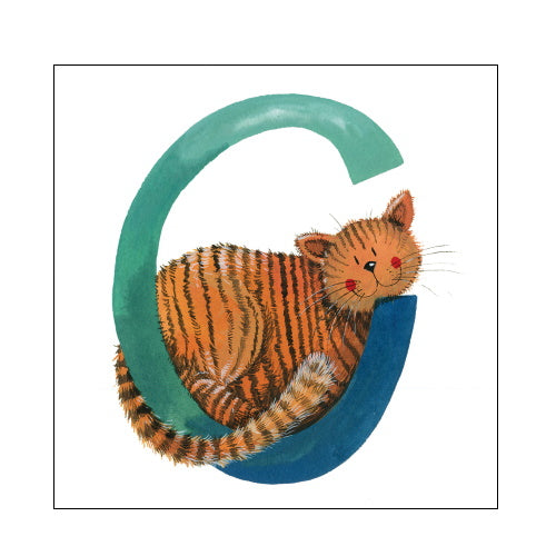 Alex Clark c cat alphabet tile