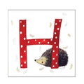 Alex Clark h hedgehog alphabet tile