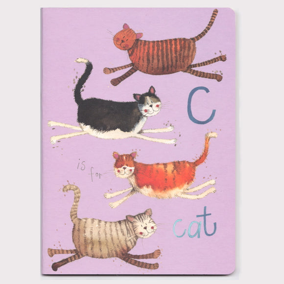 C is for Cat - Alex Clark Large Soft Notebook