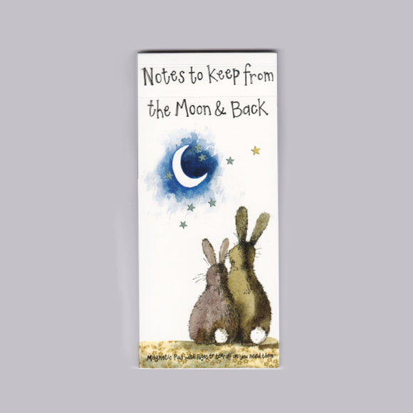 Alex Clark Art - Notes to Keep from the Moon & Back magnetic listpad