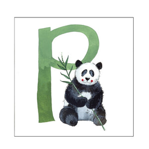 Alex Clark p panda alphabet tile