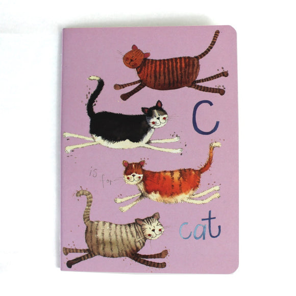 Alex Clark soft backed notebook c is for cats 1