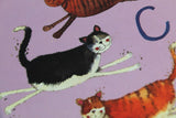 Alex Clark soft backed notebook c is for cats 1