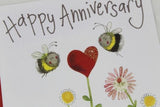 Alex Clark Happy Anniversary bees card Nickery Nook close up