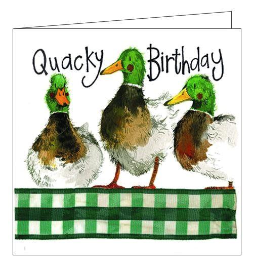 Alex Clark Happy Birthday Quacky Birthday ducks Birthday card Nickery Nook